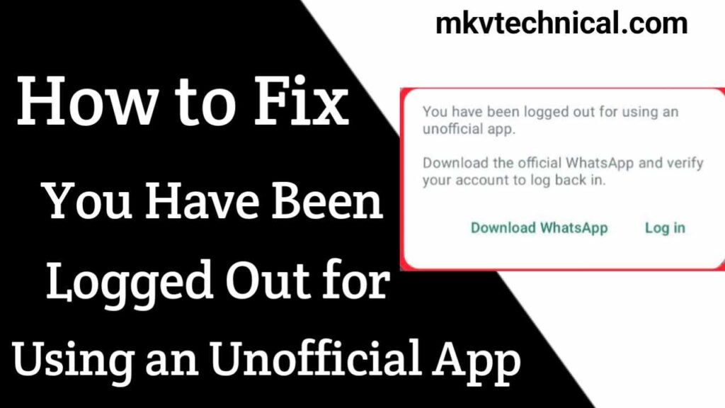 You Have Been Logged Out For Using an Unofficial App